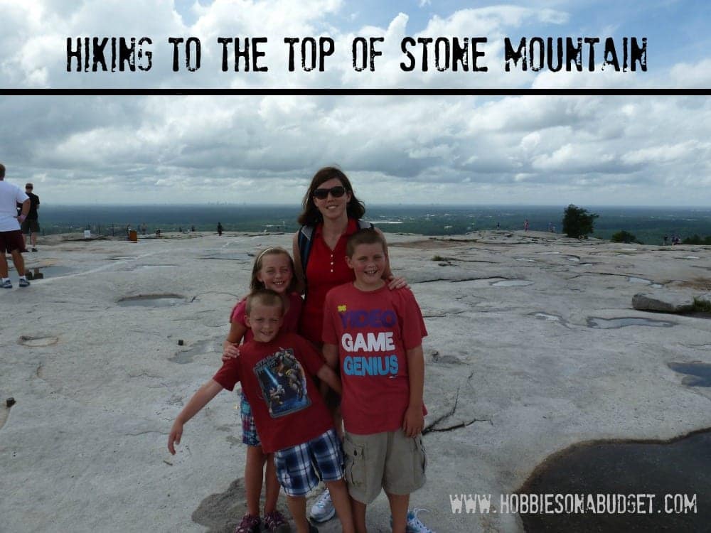 hiking to the top of stone mountain