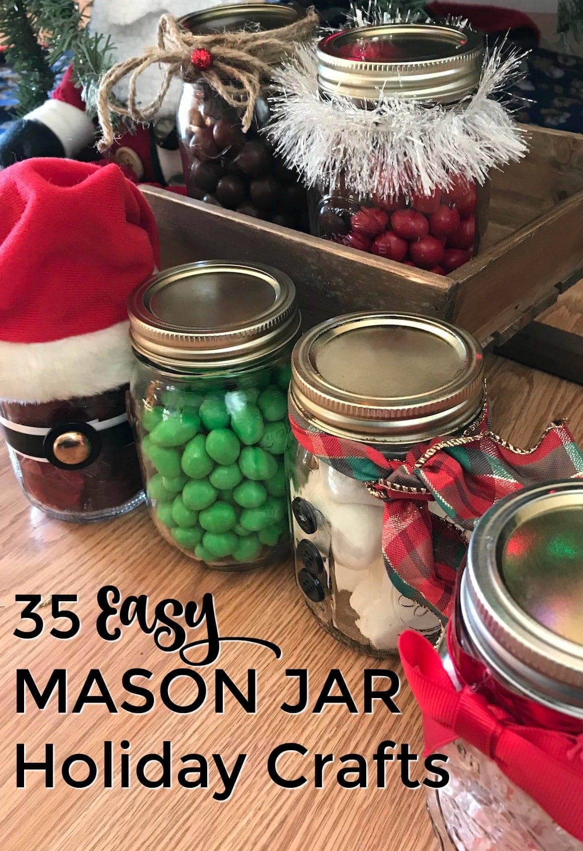 35 easy mason jar holiday crafts