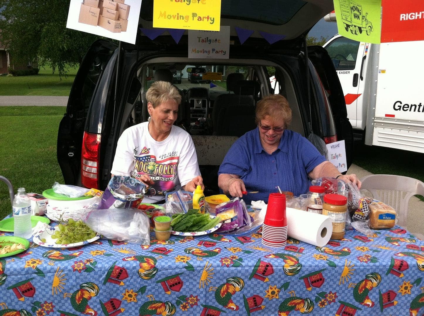 Van tailgate party