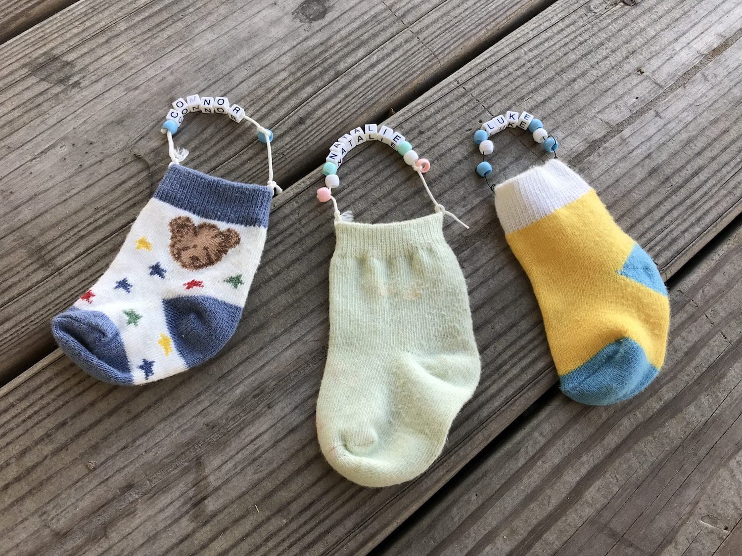 Baby Sock Ornaments