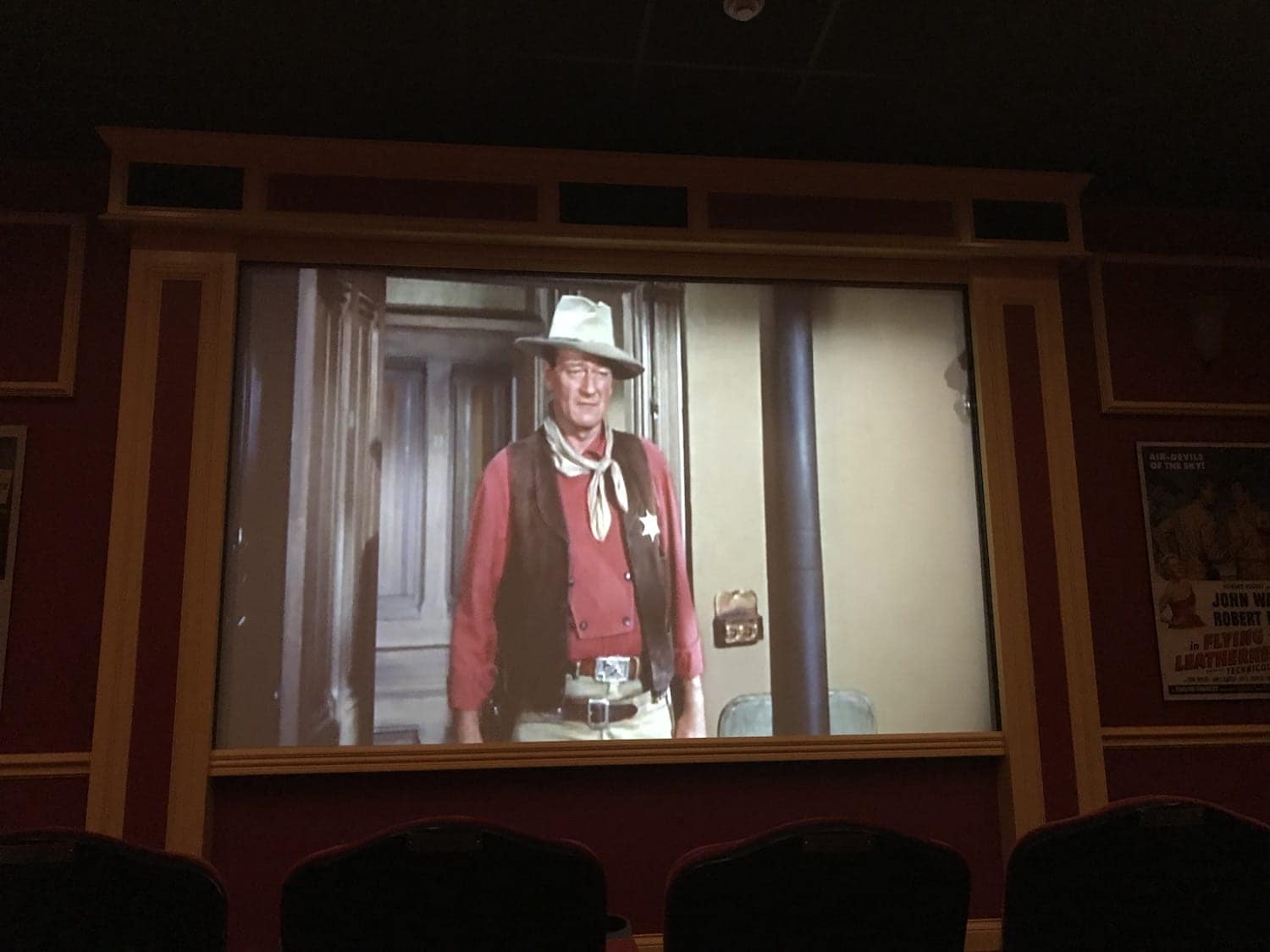 Movie Theater inside John Wayne Birthplace Museum Winterset Iowa
