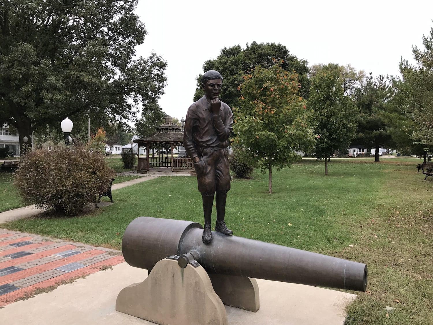 City park in Tampico Illinois where Reagan played as a child