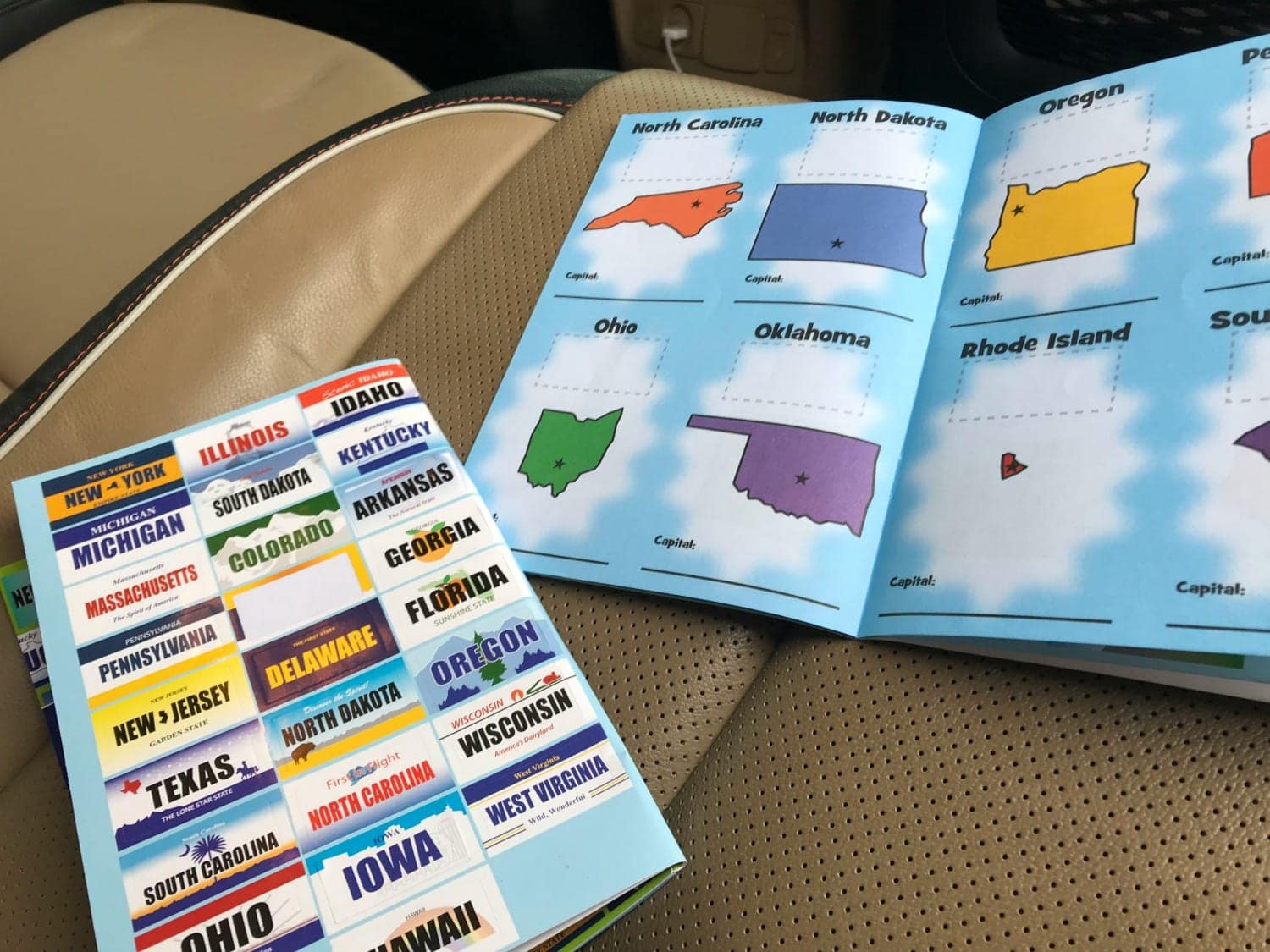 License plate sticker book