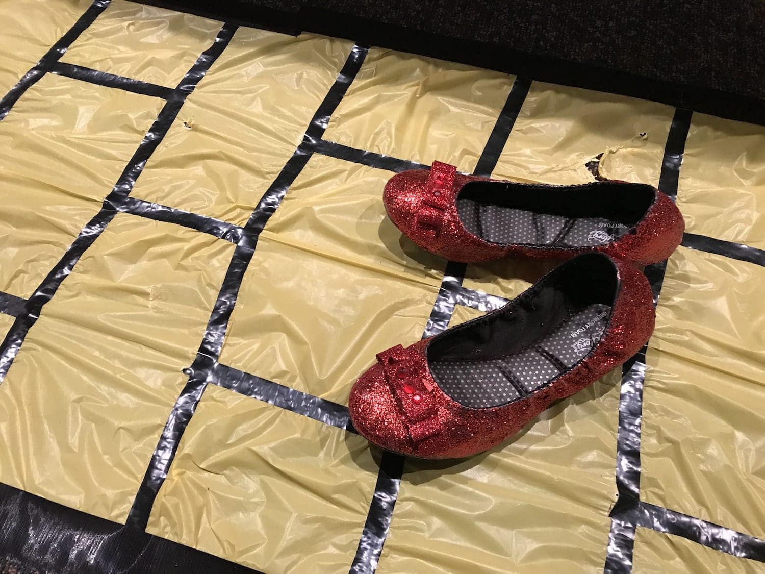 DIY Glitter Ruby Slippers
