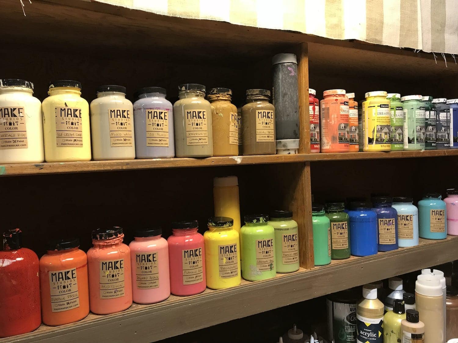 Paint options at MAKE Paducah