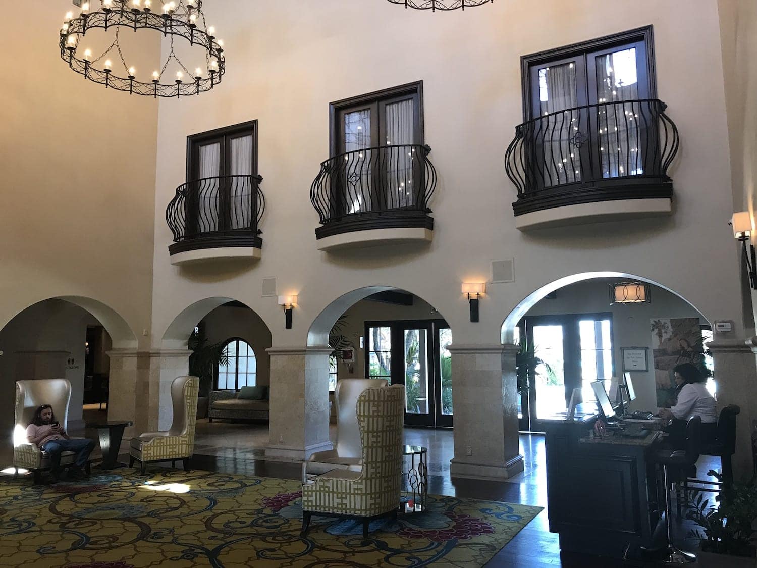 Check in at the Omni Resort