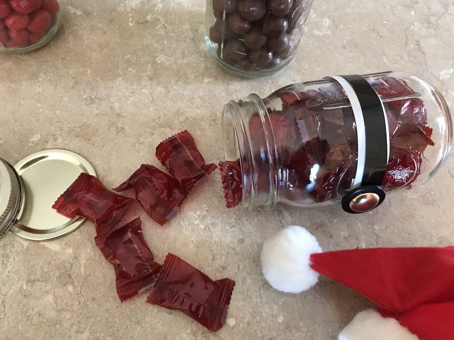 Santa Mason Jar Holiday Craft