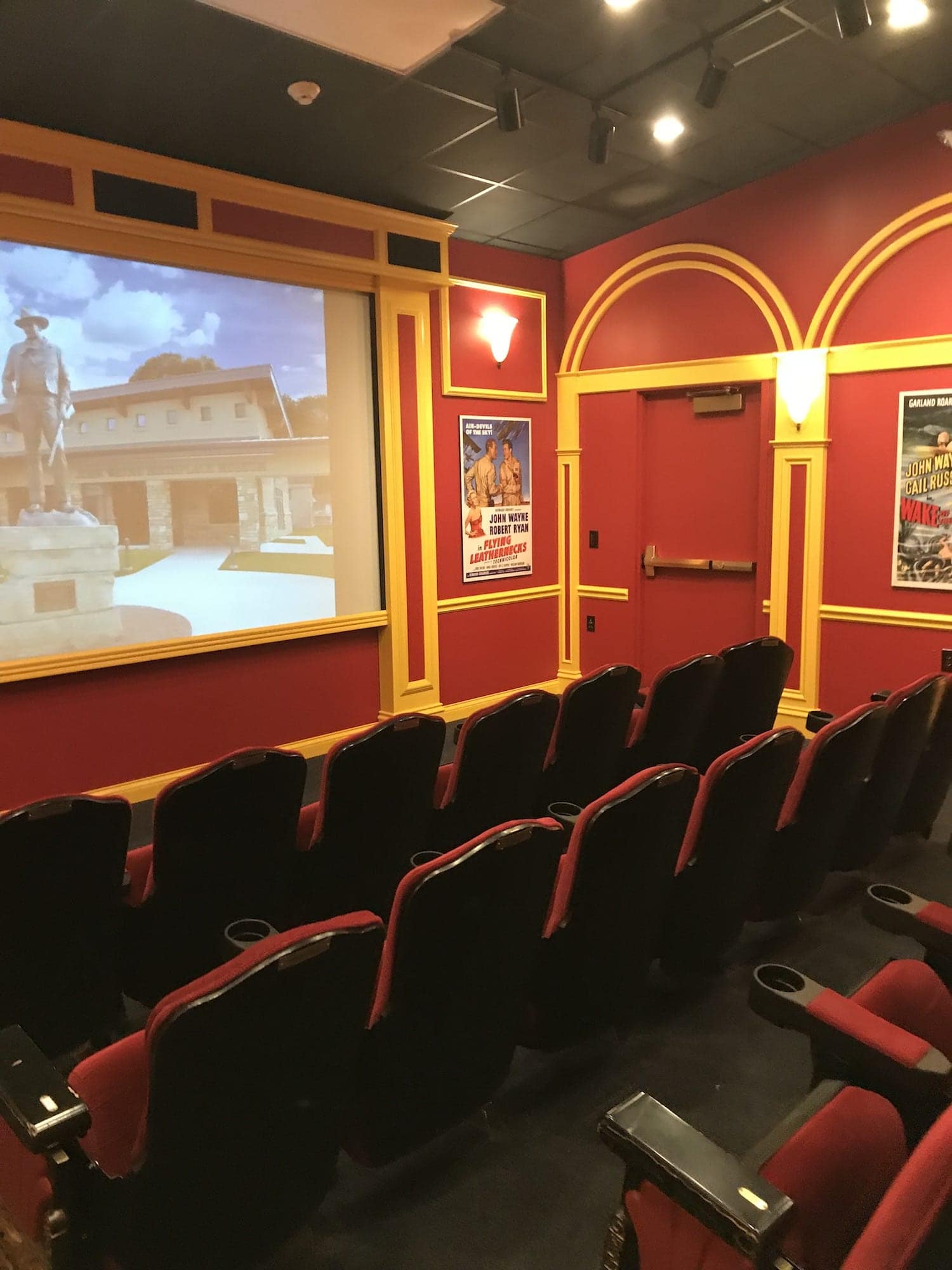 Theater inside the John Wayne Birthplace Museum Winterset Iowa