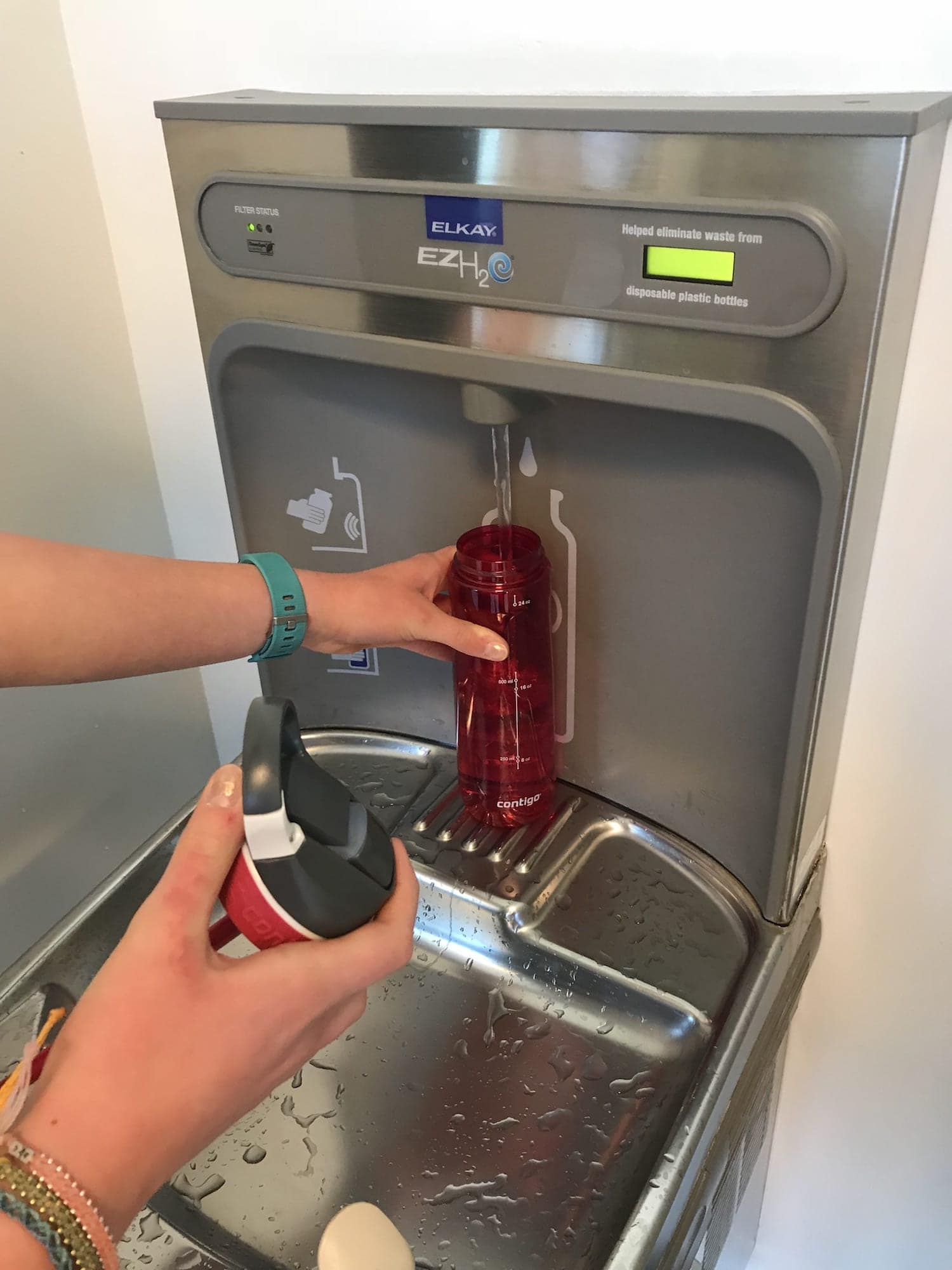 water bottle filling station