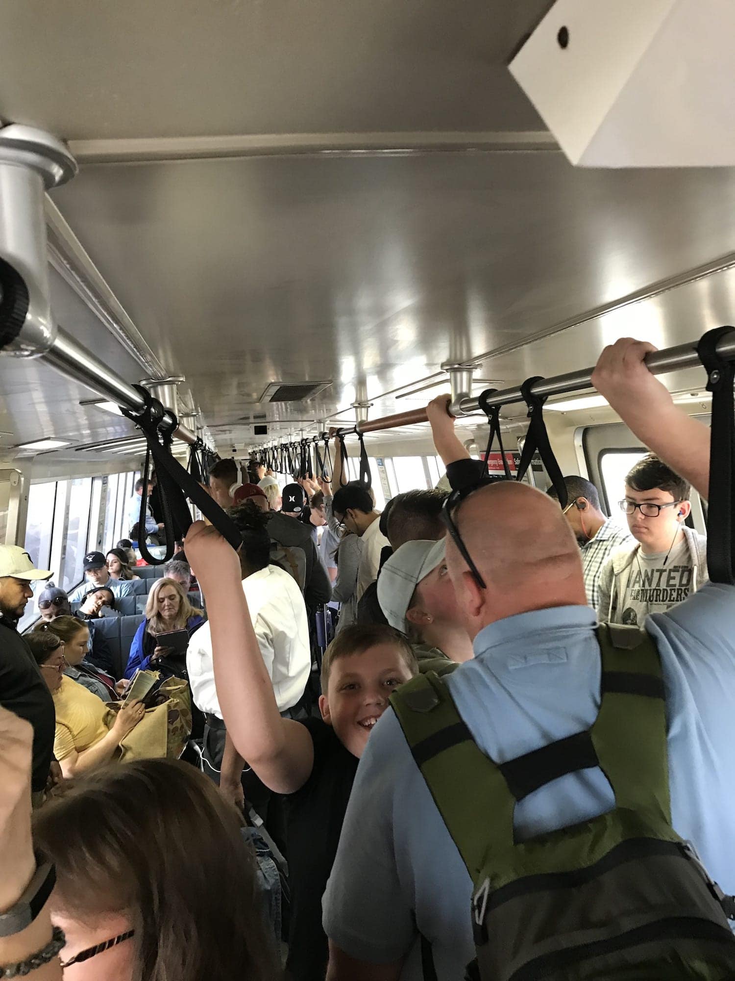 Riding the BART in San Francisco