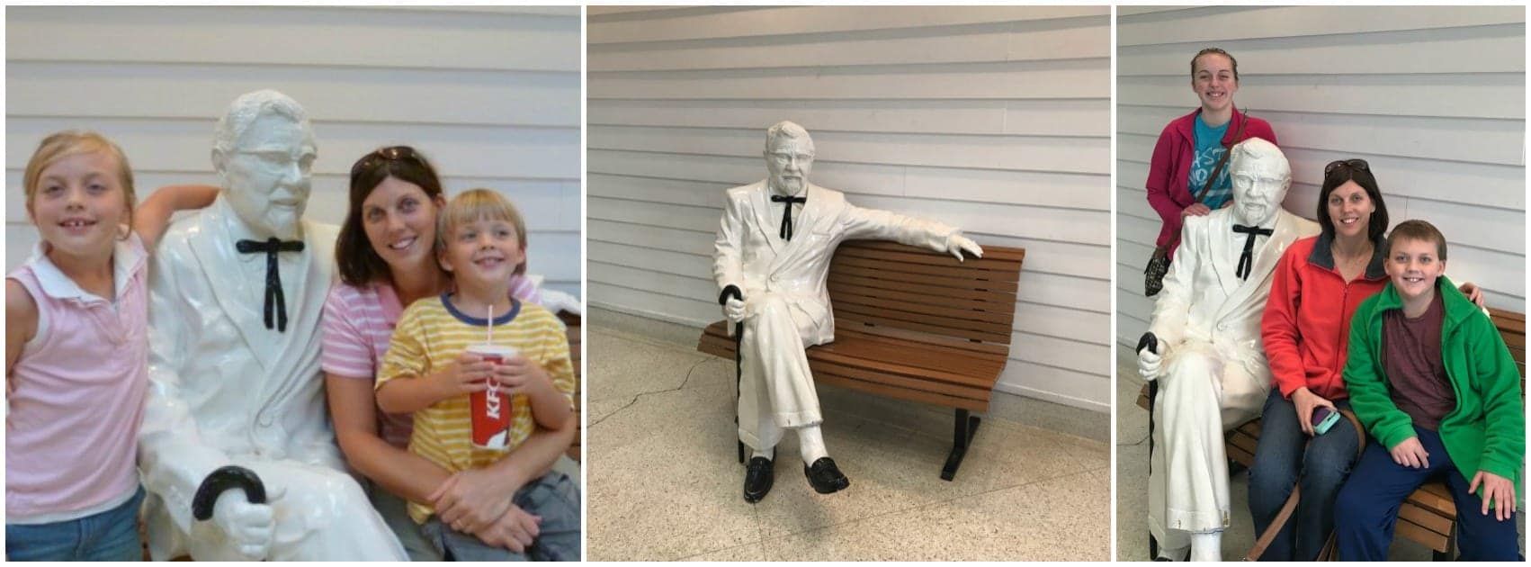 Sanders Cafe Corbin KY - picture with the Colonel