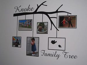 Family-Tree-Photo-Frame-vinyl-wall-design Display your family tree