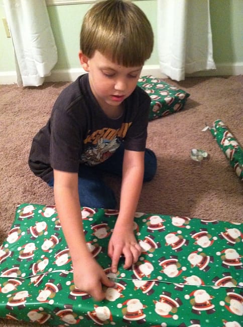 wrapping presents