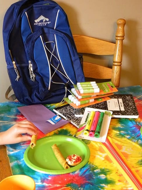 bagel bites school supplies
