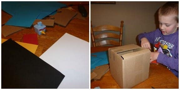 Gather Supplies and start taping the box