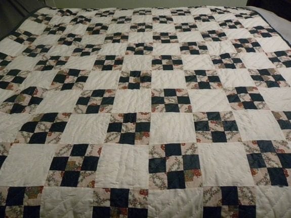 My first nine patch quilt