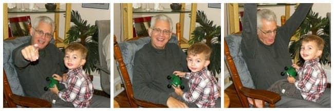 papaw and sam laughing