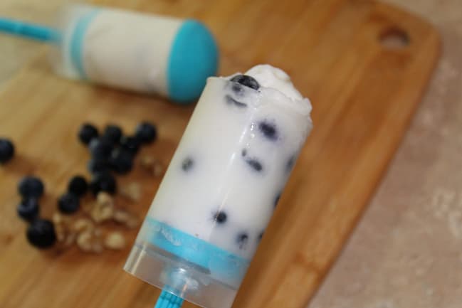 Frozen Yogurt Blueberry pop