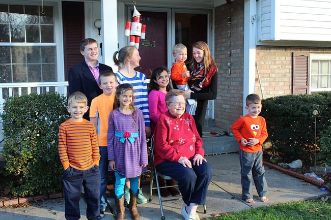 Great Grandma and Kids