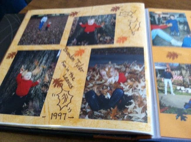 moms fall memory book