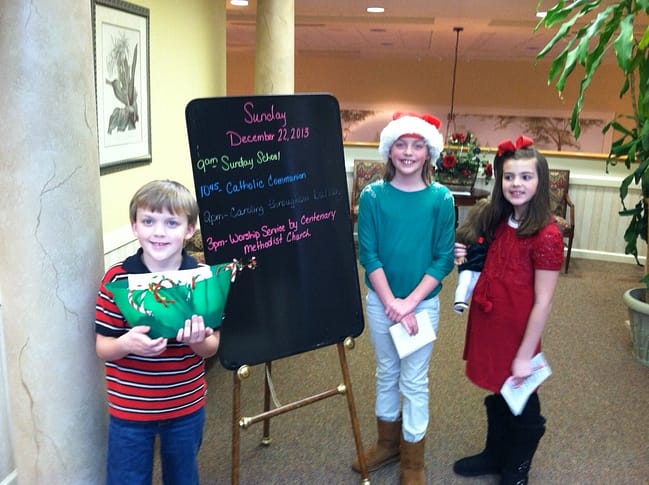 caroling at mcdowell place