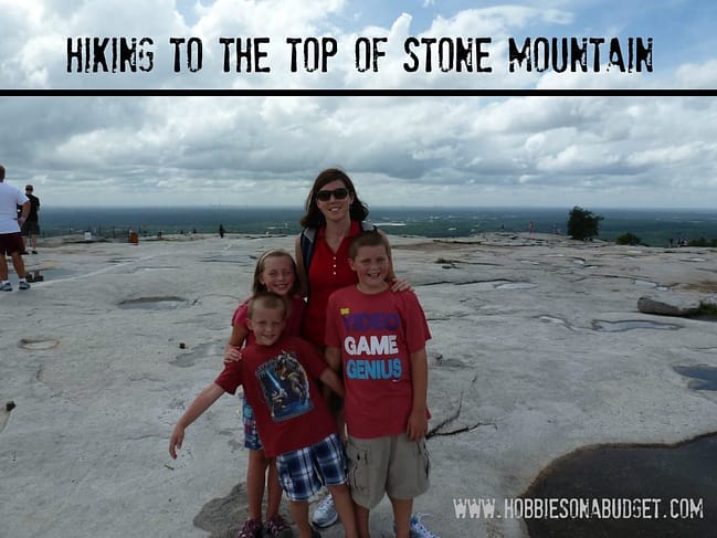 hiking to the top of stone mountain