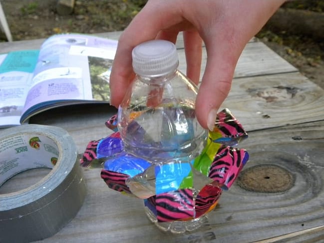 Duck Tape Bottle Craft smash