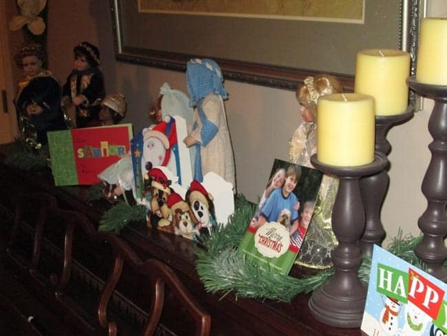 card on mantle