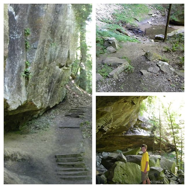 Hiking at Yahoo Falls