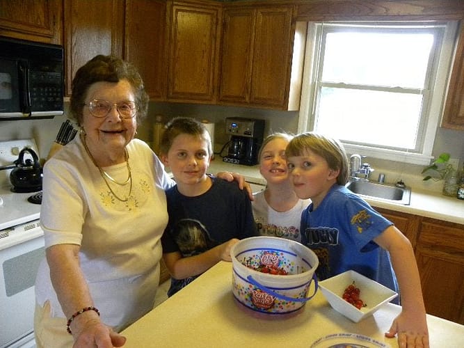 cherries and grandma