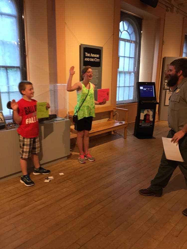 Jr Rangers at the Springfield Armory