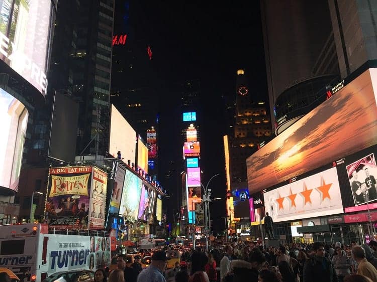 NYC Times square night