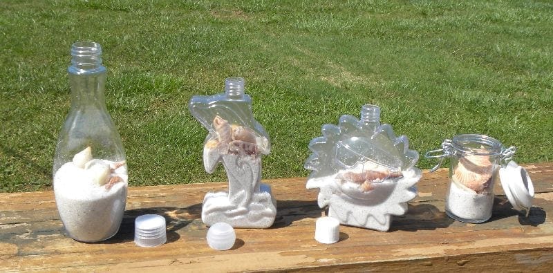seashell bottles